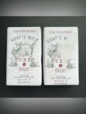 Goat's milk Casa dos Aromas Festive Rose Triple-Milled Scented Soap